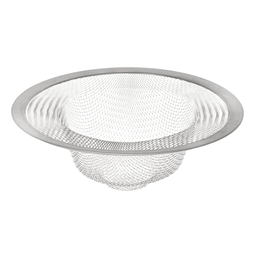 Stainless steel mesh sink strainer designed to catch debris, part of Kitchen Gadgets & Tools collection under $25.