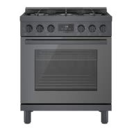 800 Series, Dual Fuel Freestanding Range, 30'', Black Stainless Steel