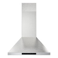 24" Wall-Mount Chimney Range Hood, 350 CFM, Convertible