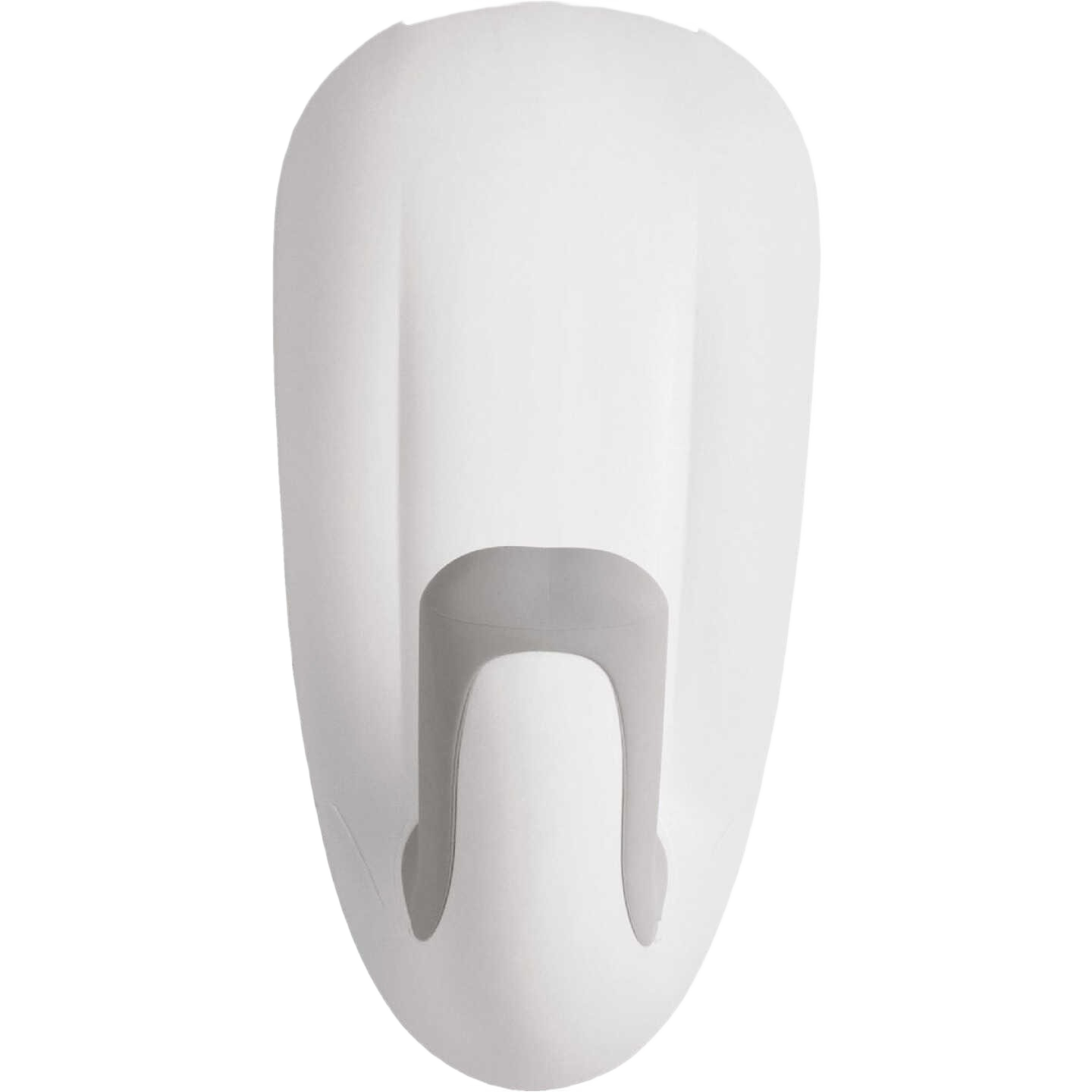 White jumbo bath hook with damage-free hanging for bathroom organization, part of 3M hardware fasteners under $50