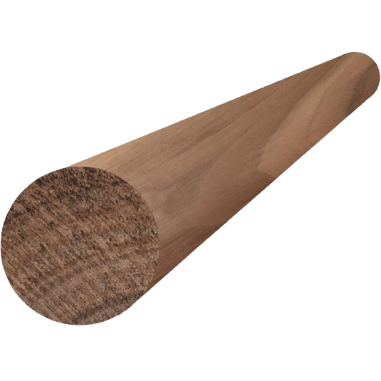 Walnut wood dowel rod with smooth finish, ideal for woodworking projects in hardware and home improvement collections