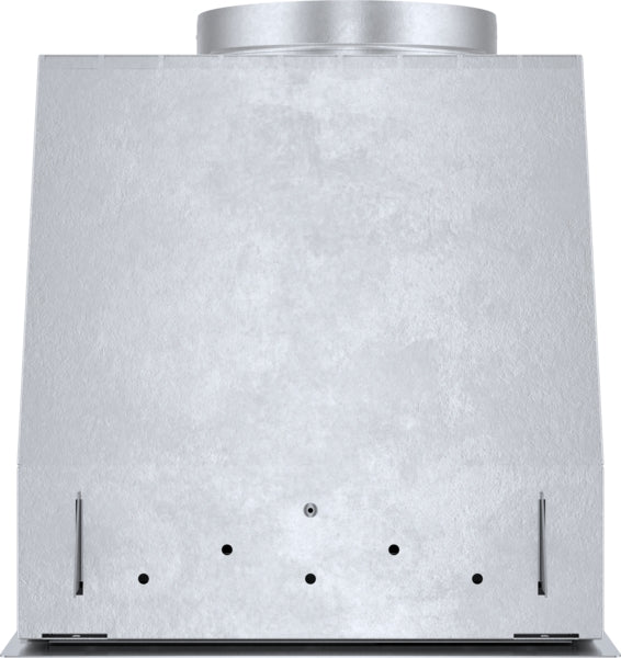 Stainless steel custom insert ventilation hood designed for wall installation in kitchen and home improvement collections