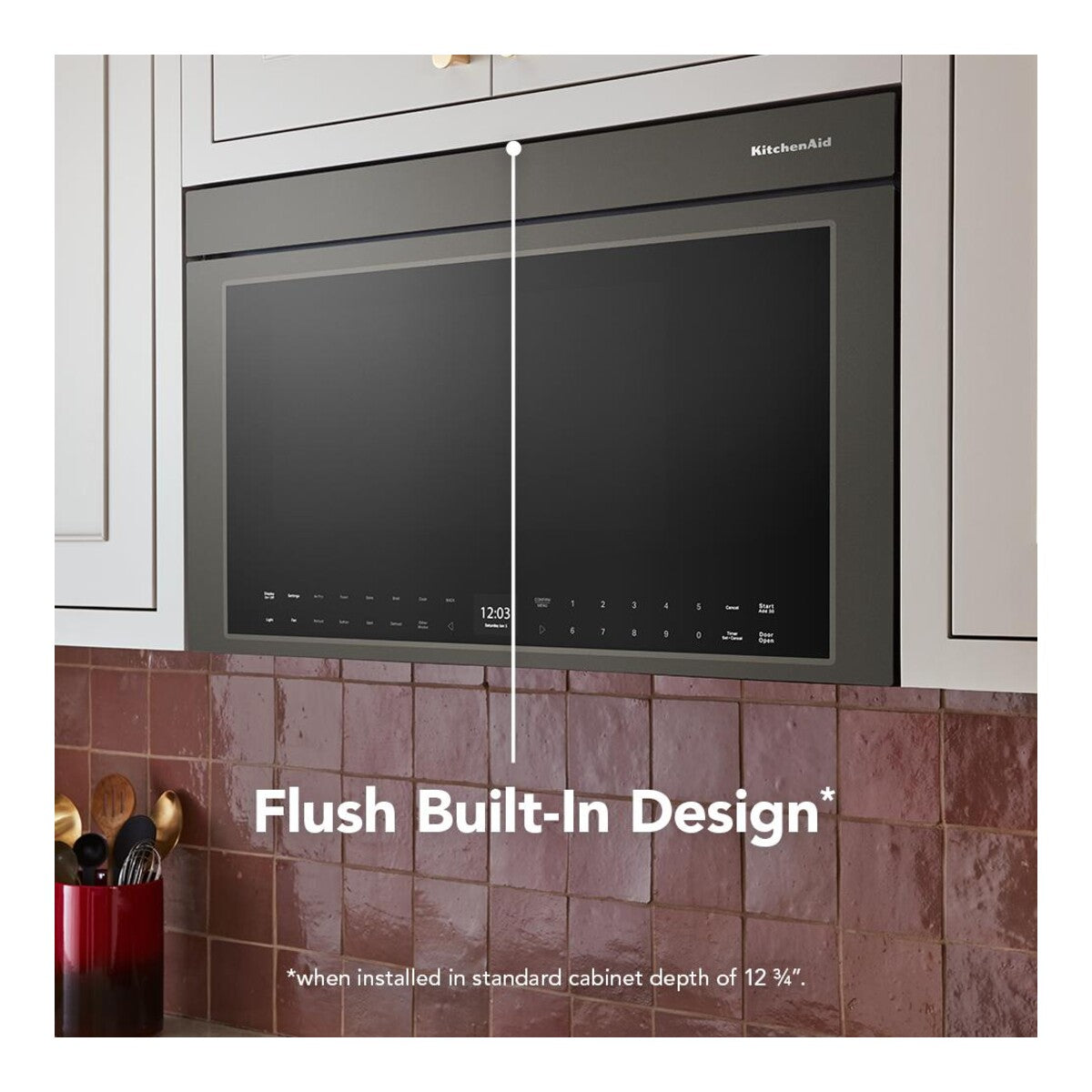 Multifunction Over-the-Range Microwave Oven with Flush Built-In Design