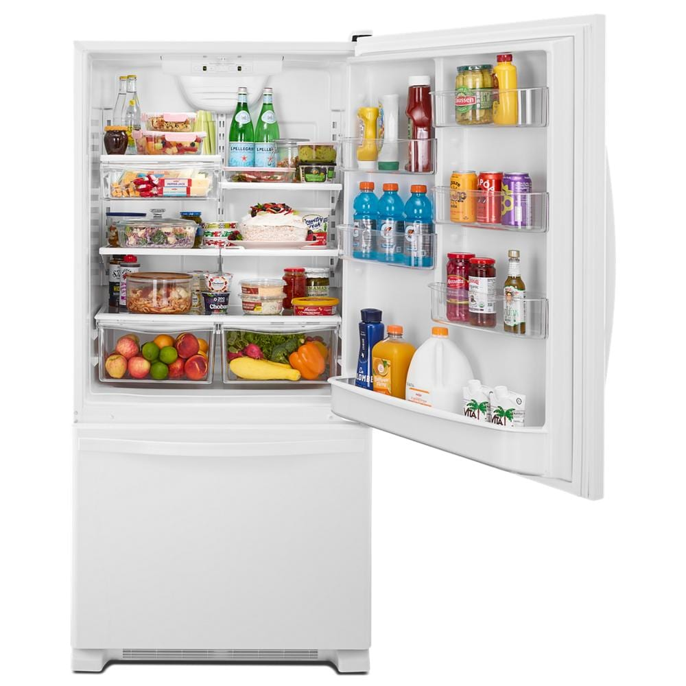 33-inches wide Bottom-Freezer Refrigerator with SpillGuard™ Glass Shelves - 22 cu. ft