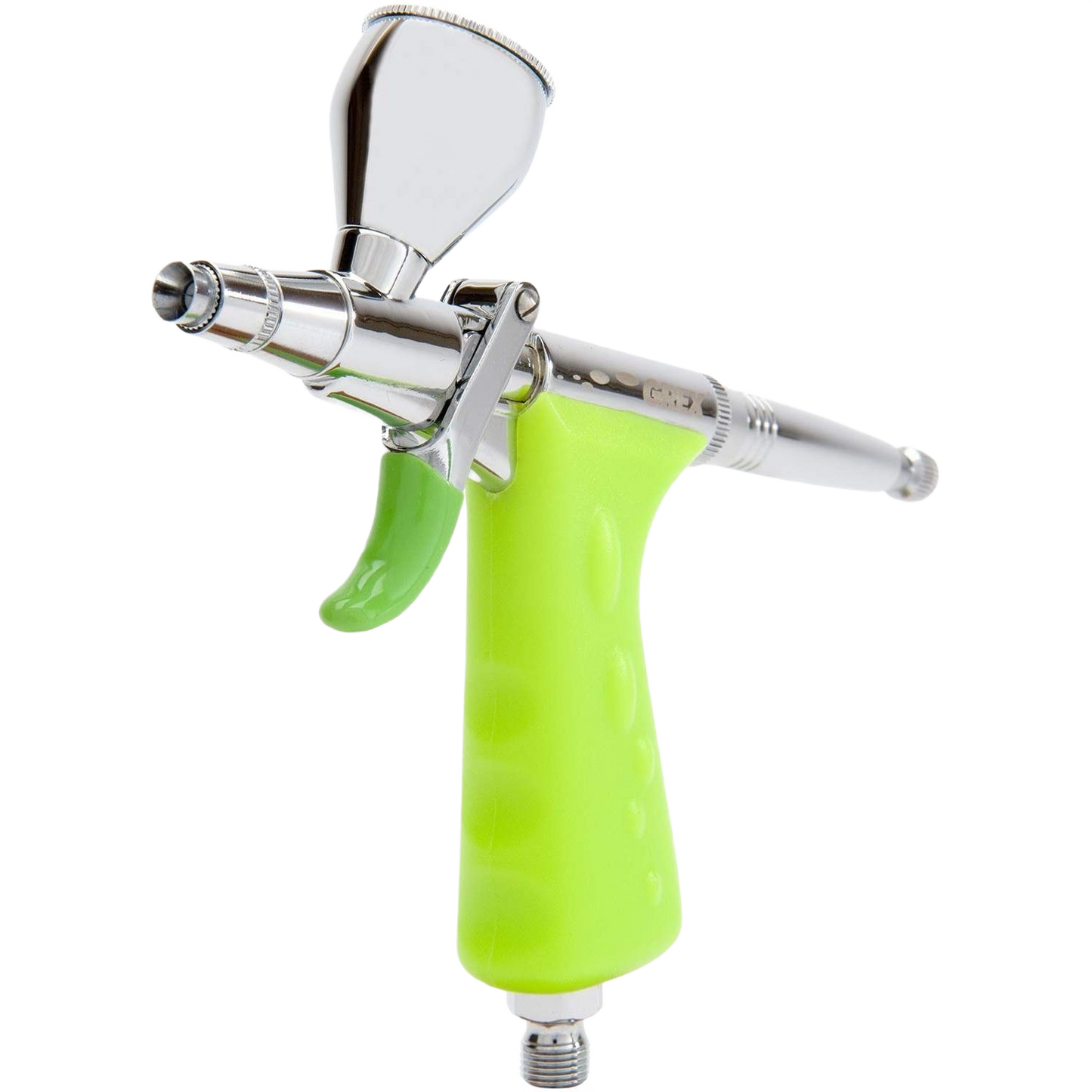 Green grip micro spray gun with top gravity feed cup for precision paint spraying in paint sprayers and supplies collections