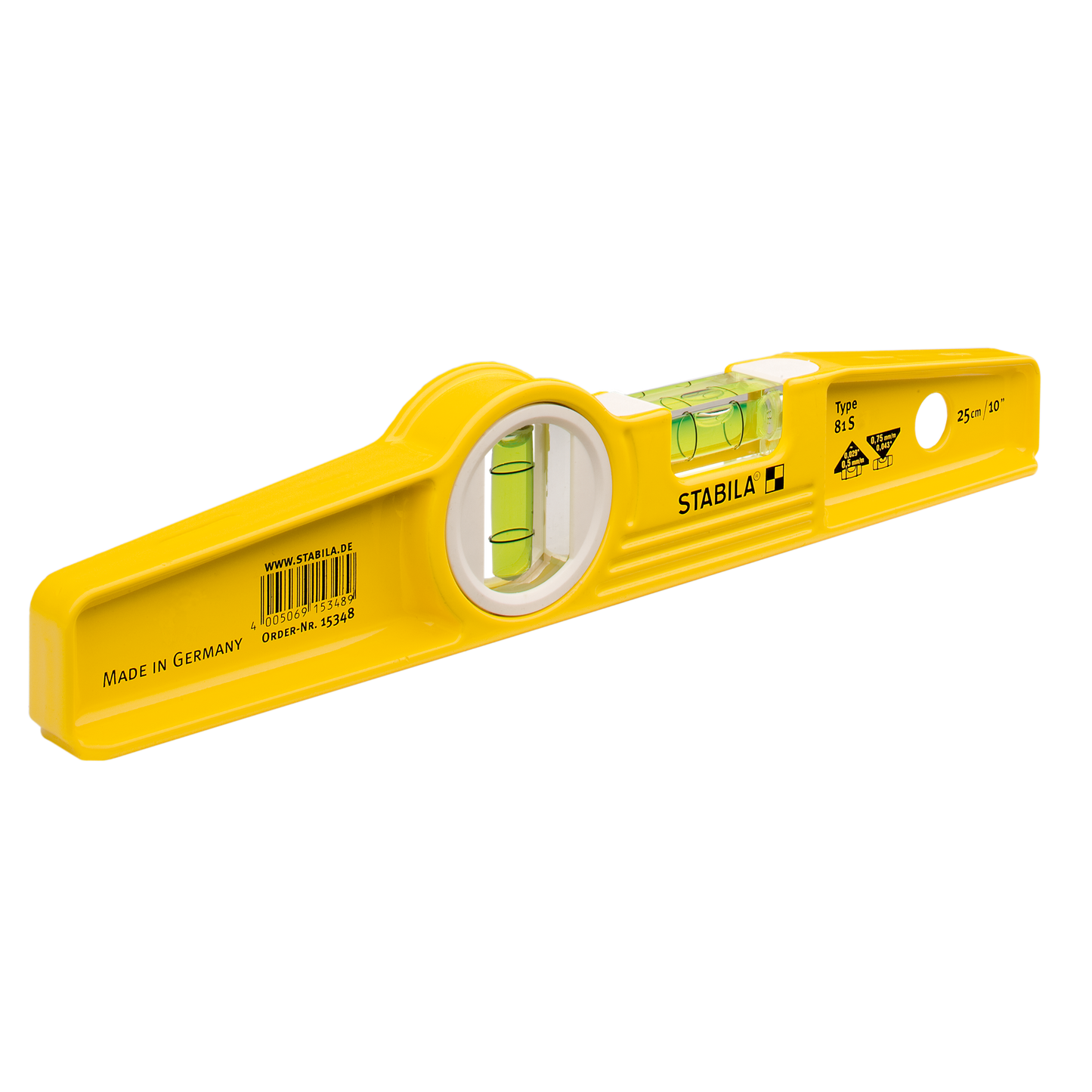 Stabila 10" Type 81S Die Cast Torpedo Level