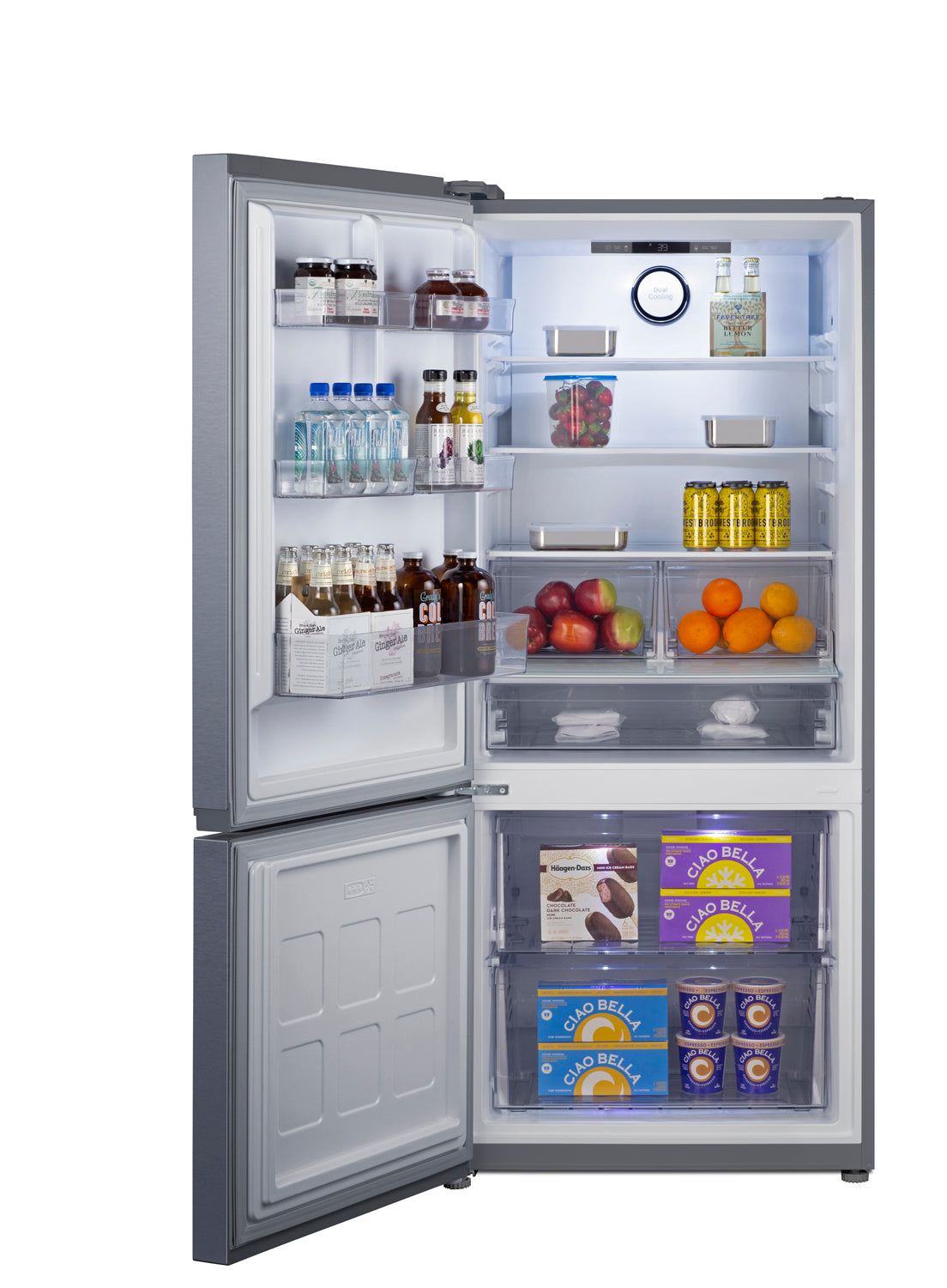 30" Wide Bottom-Mount Refrigerator-Freezer, Counter Depth