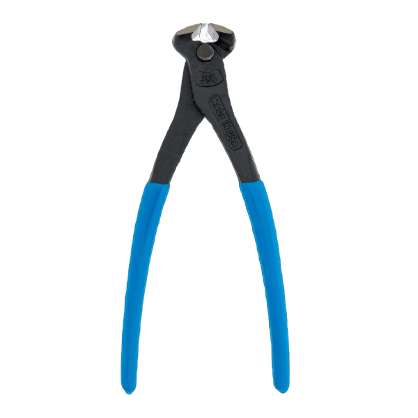 End cutting pliers with blue grips for precise wire cutting and trimming in home improvement and tools tasks
