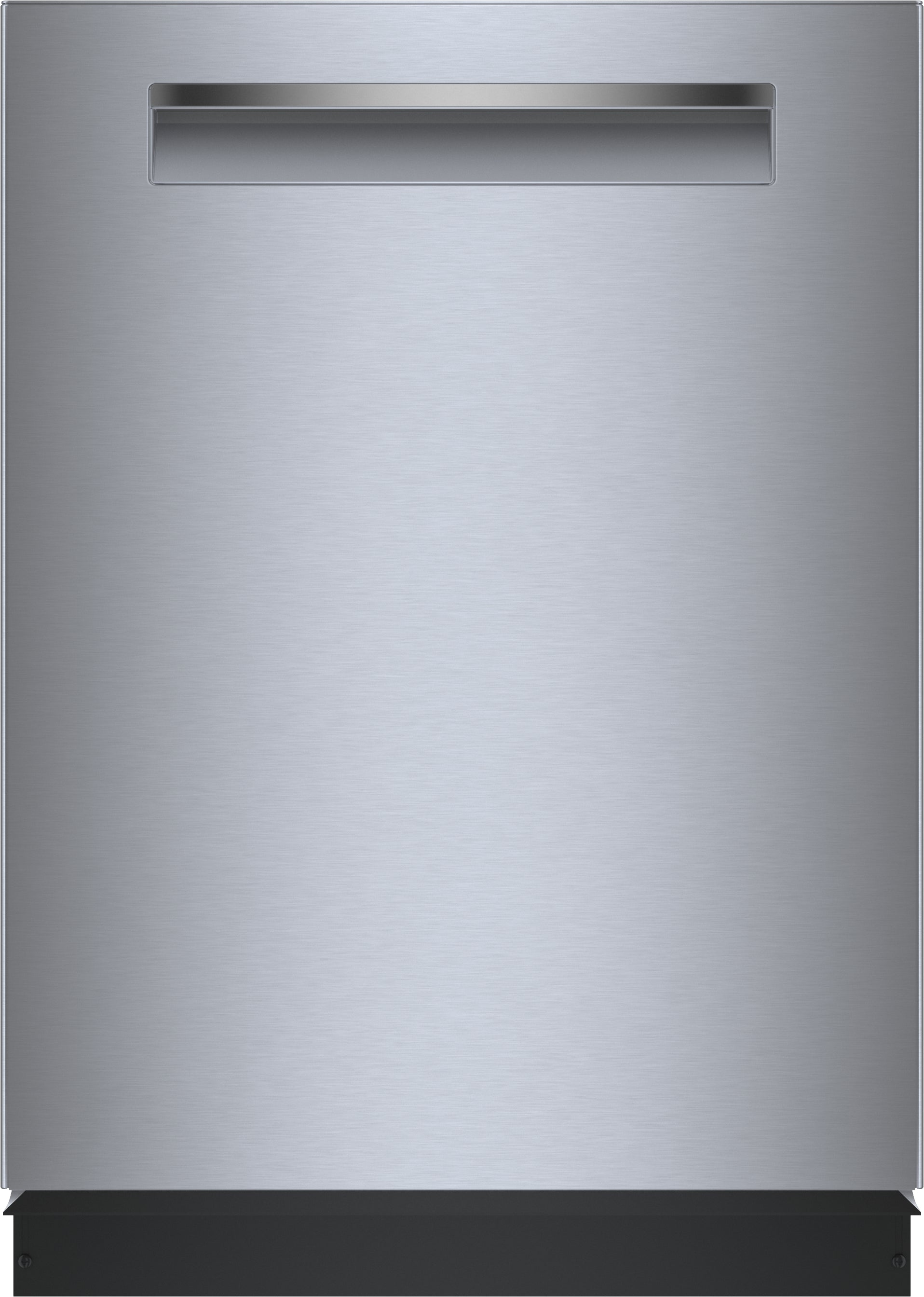 Built-in stainless steel dishwasher with anti-fingerprint finish and integrated handle, ideal for modern kitchens and appliances.
