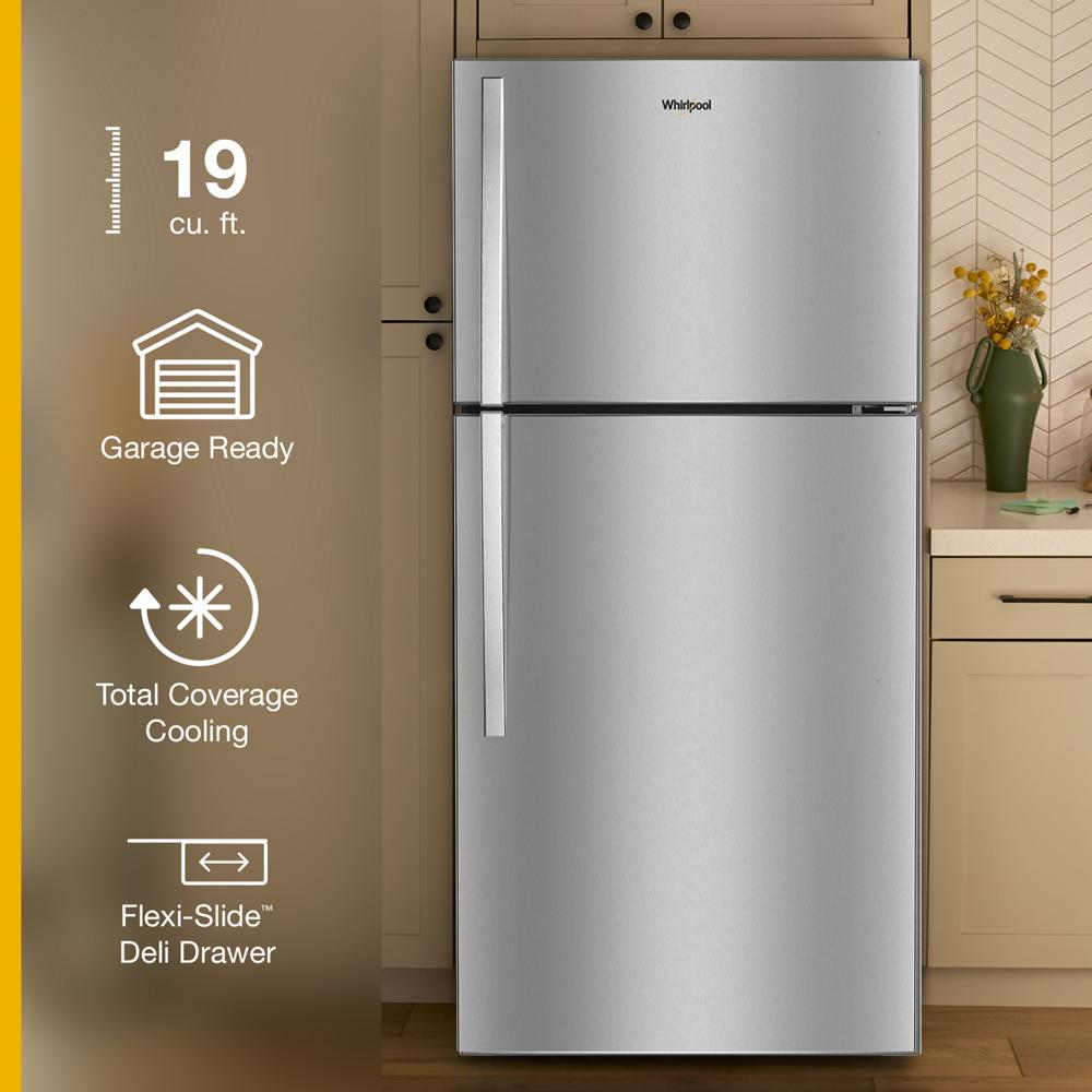 Whirlpool® 30-inch Wide Top Freezer Refrigerator with Total Coverage Cooling- 19 Cu. Ft.