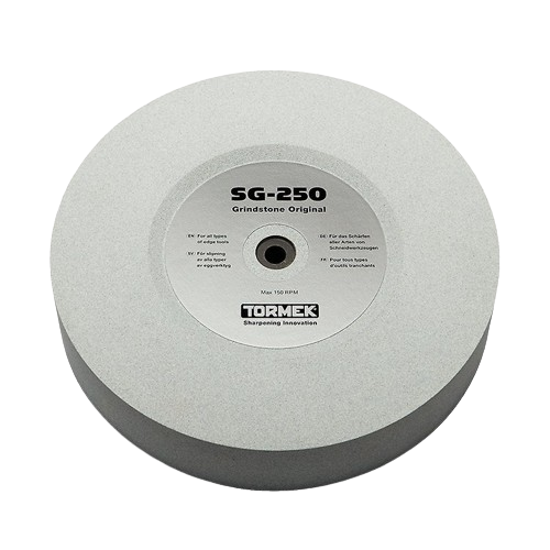 Gray Tormek SG-250 Supergrind replacement grindstone designed for precision sharpening in home improvement tools