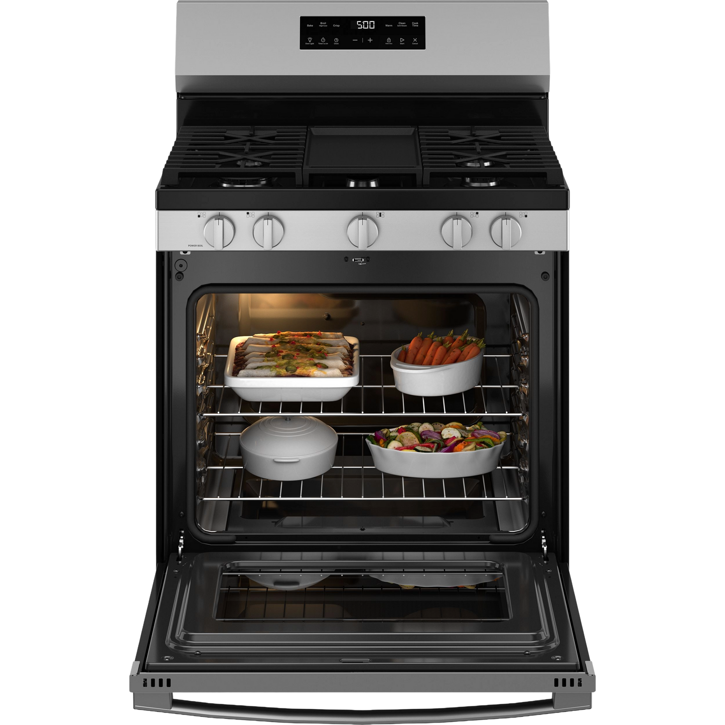 GE® 30" Free-Standing Gas Range with Crisp Mode