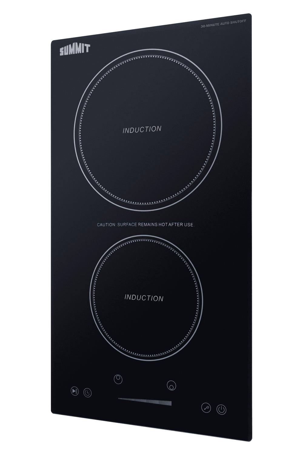 12" Wide 115V 2-Zone Induction Cooktop With Safety Shutoff