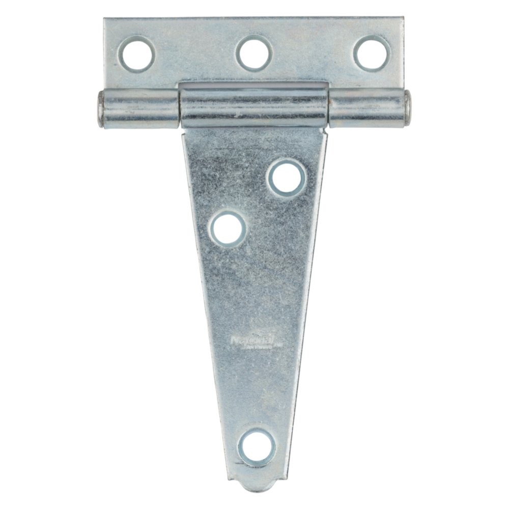 3-inch zinc plated light duty T-hinge with screw holes for home improvement and door hardware projects under $50
