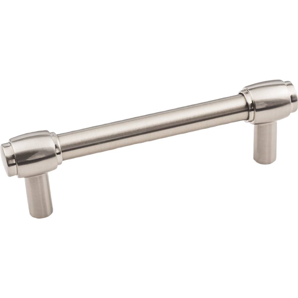 Satin nickel 96mm Hayworth bar pull with modern design for cabinets and furniture hardware under $50