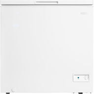 White 7 cubic foot chest freezer with single basket and up-front temperature control from kitchen appliances collection