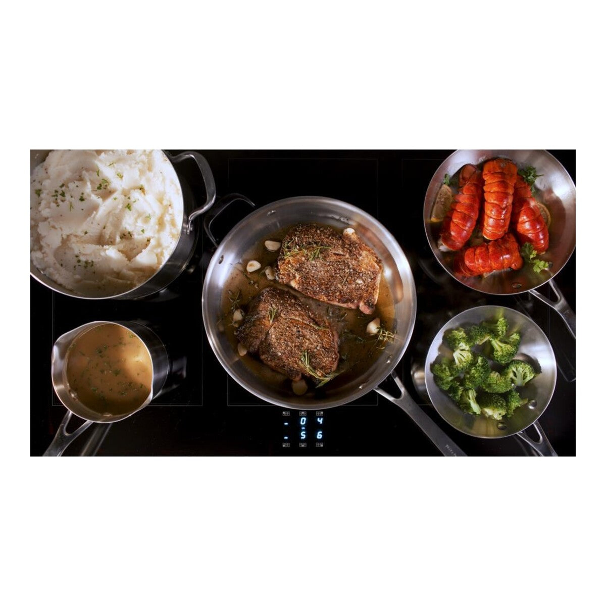36-Inch 6-Element Induction Freestanding Commercial-Style Range with Air Fry