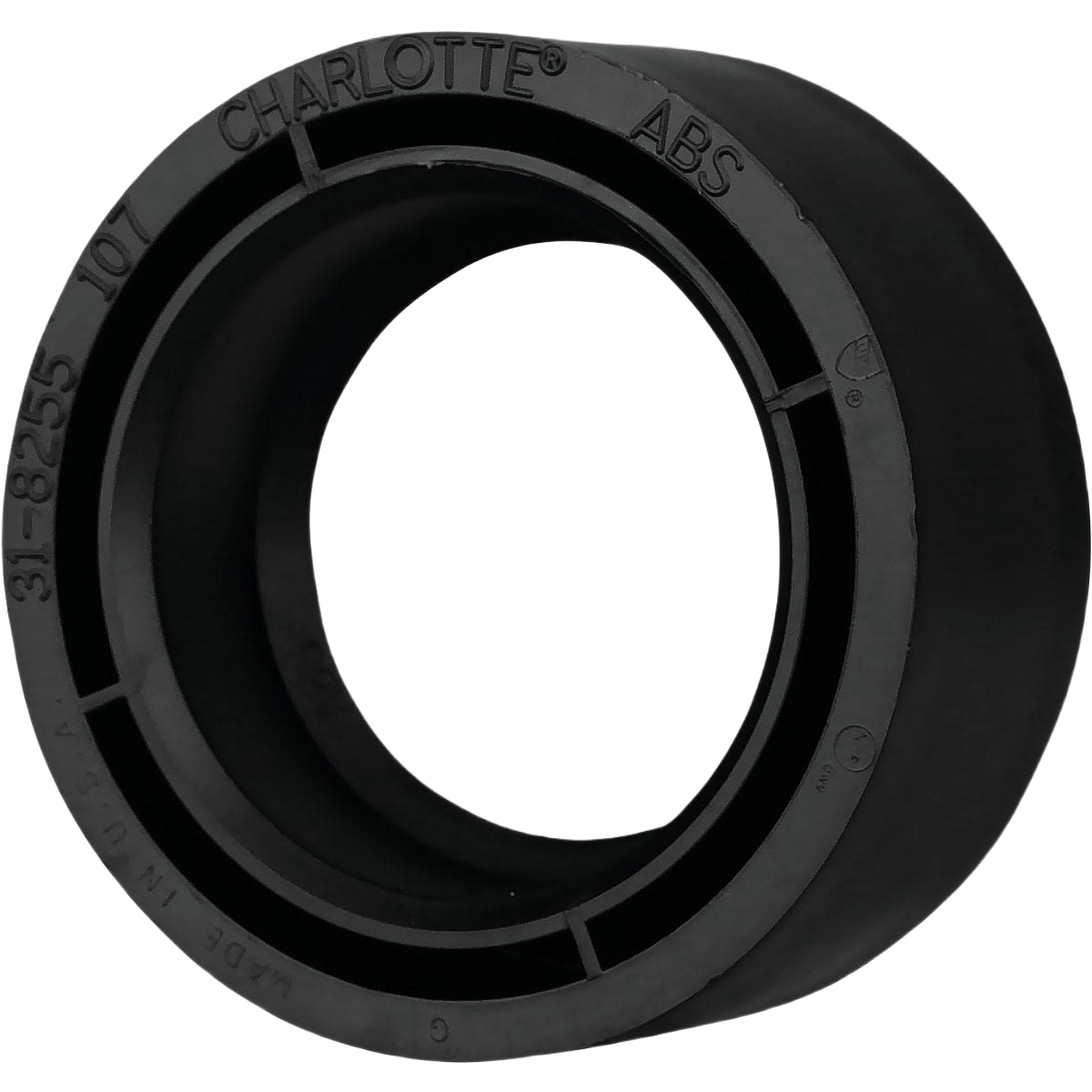 Black ABS pipe reducer bushing for plumbing applications in Pipes & Fittings and Under $50 collections