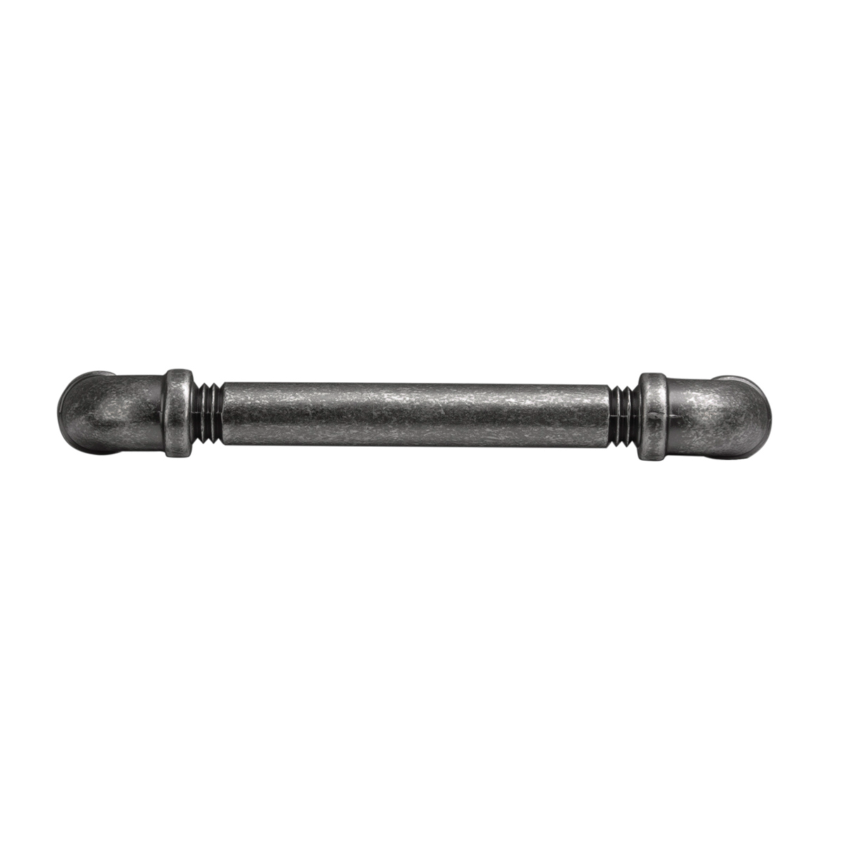 Black nickel pipeline-style cabinet pull with vibed finish for hardware and home improvement under $50 collections
