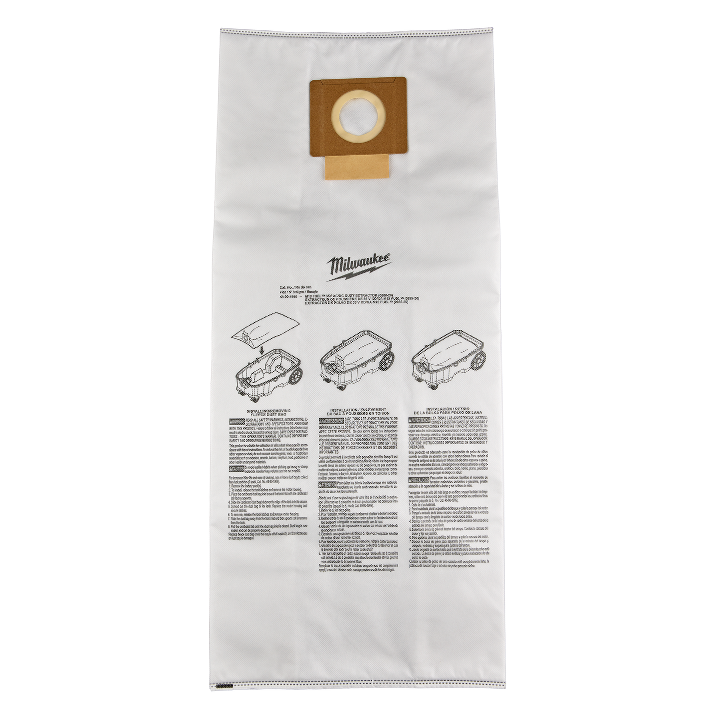 Milwaukee Fleece Dust Bags (5PK)