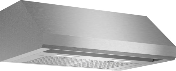 Stainless steel custom insert kitchen hood with noise control and cooktop sync technology for range hood collections