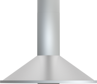 Modern stainless steel chimney range hood with LED lighting in Wall Mounted Range Hoods and Kitchen & Kitchenware collection