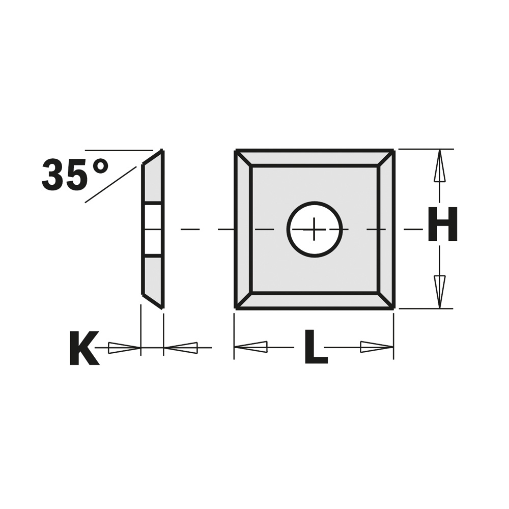 CMT Orange Tools 12x12x1.5mm Hw-K1920 Solid Carbide Insert Knives