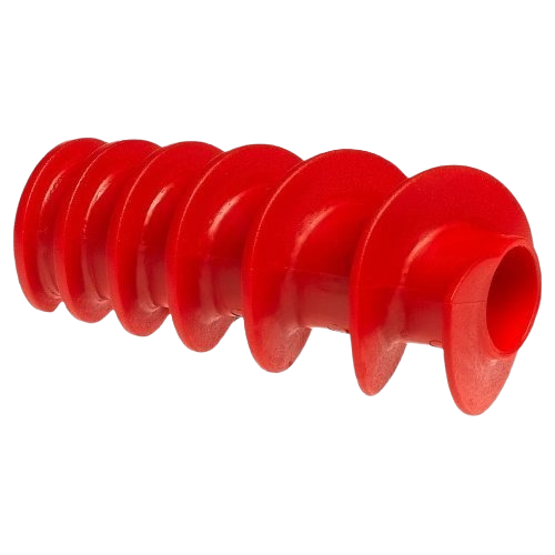 Red flexible silicone gasket with spiral design for kitchen tools and home improvement use