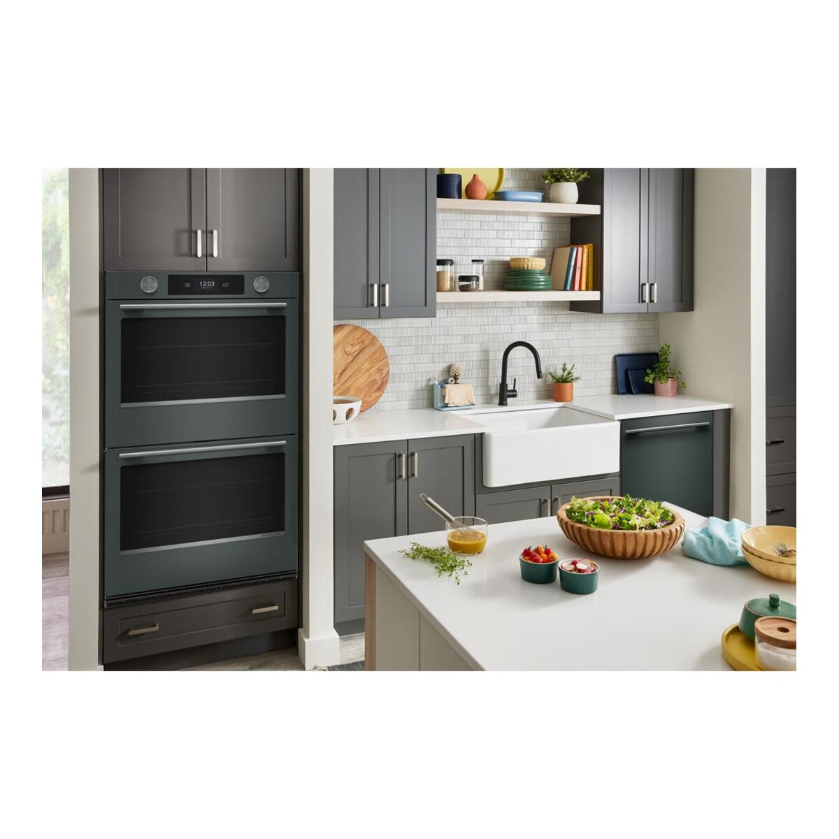 30-inch Smart Electric Double Wall Oven with Intelligent Cooking Camera - Juniper
