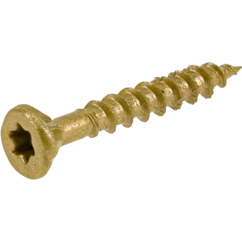 Hillman star drive exterior wood screw with corrosion-resistant finish for fasteners in hardware and lumber projects