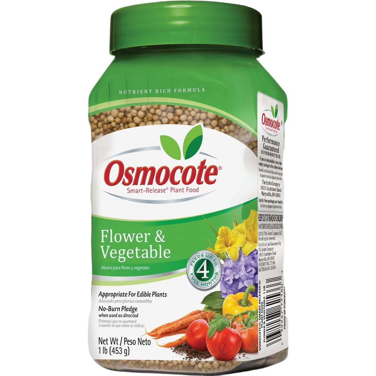 Container of Osmocote smart-release plant food for flowers and vegetables in lawn and garden care under $50 category