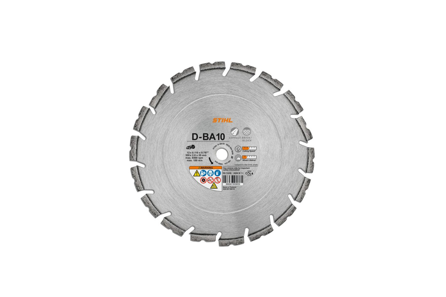 STIHL D-BA10 12" Diamond Cutting Wheel