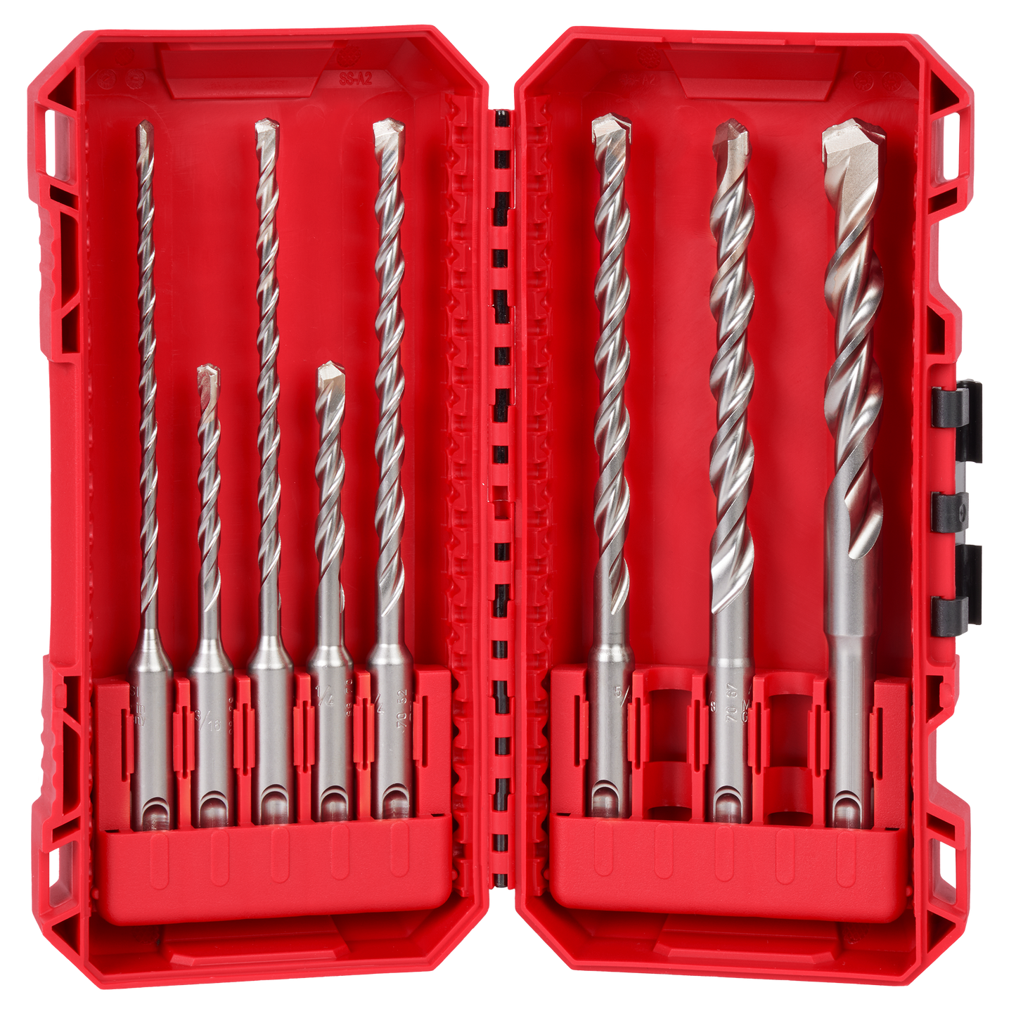 Milwaukee 8 PC SDS Plus M/2™ 2-Cutter Drill Bit Kit
