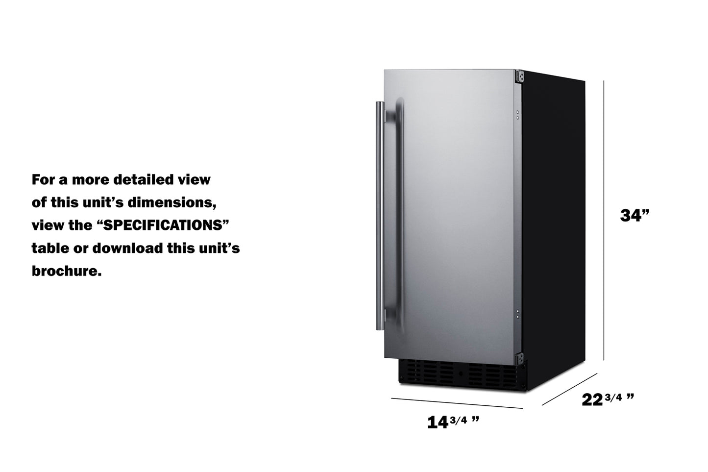 15" Wide Built-In All-Refrigerator