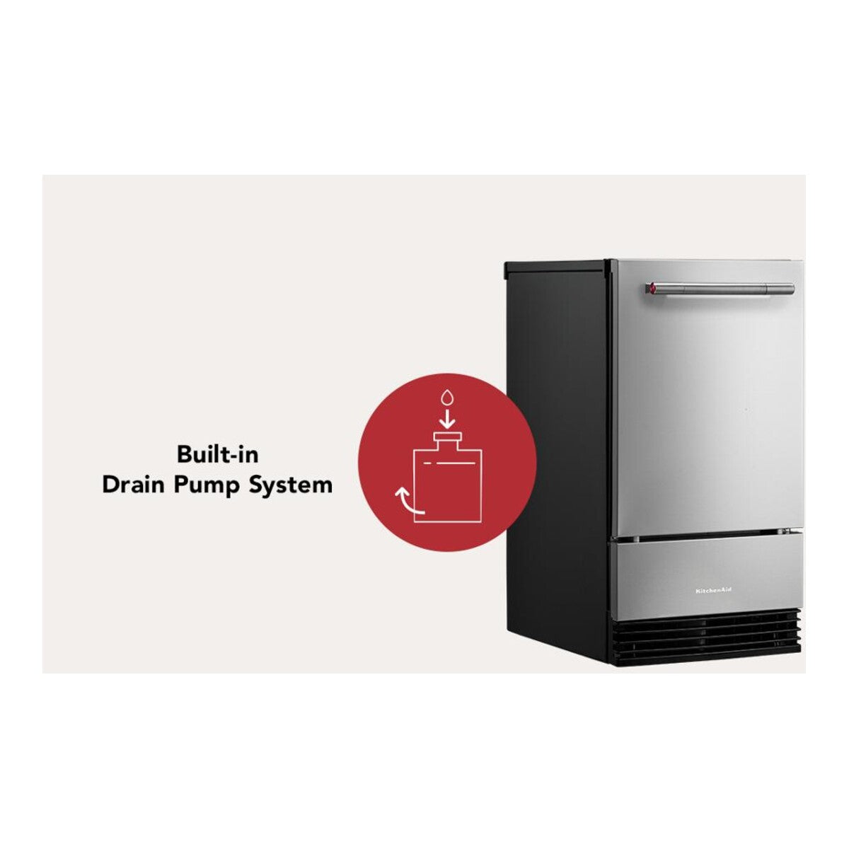 18-Inch 35 lb. Automatic Ice Maker with Clear Ice Technology in Black Ore