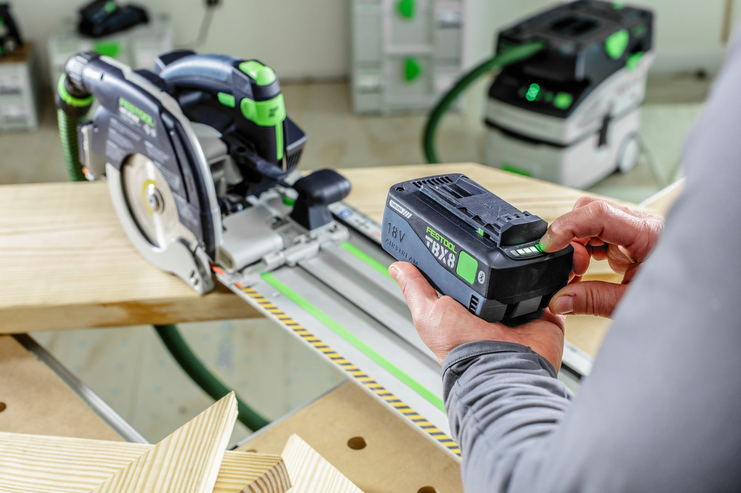 Festool 578303 Cordless Carpentry Saw HKC 55 KEB-F-Basic