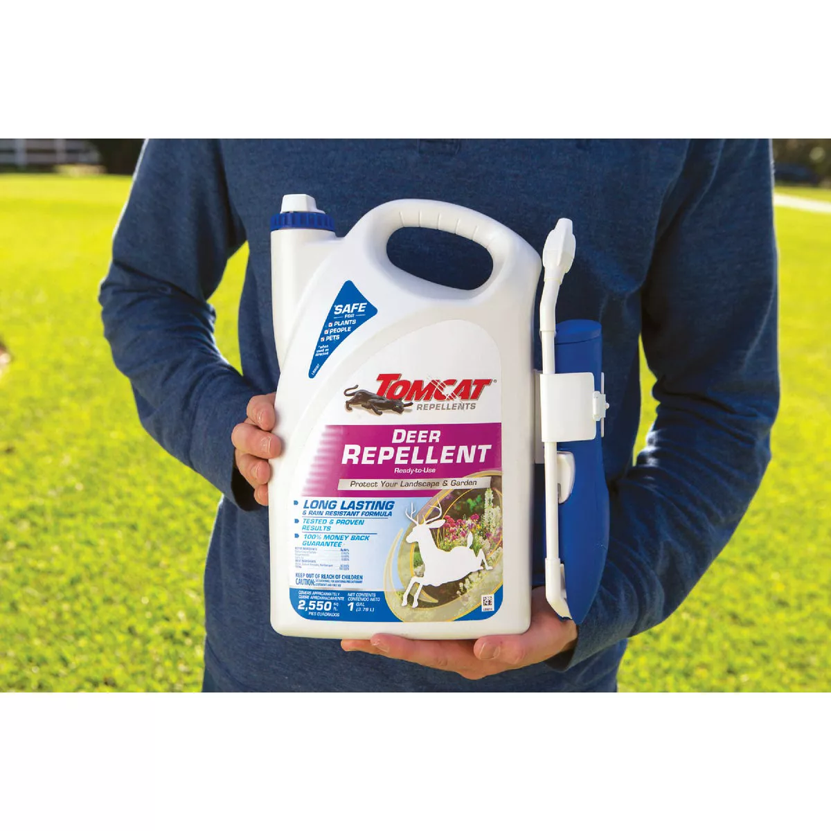 TOMCAT 1 Gal. Ready-To-Use Deer Repellent with Comfort Wand