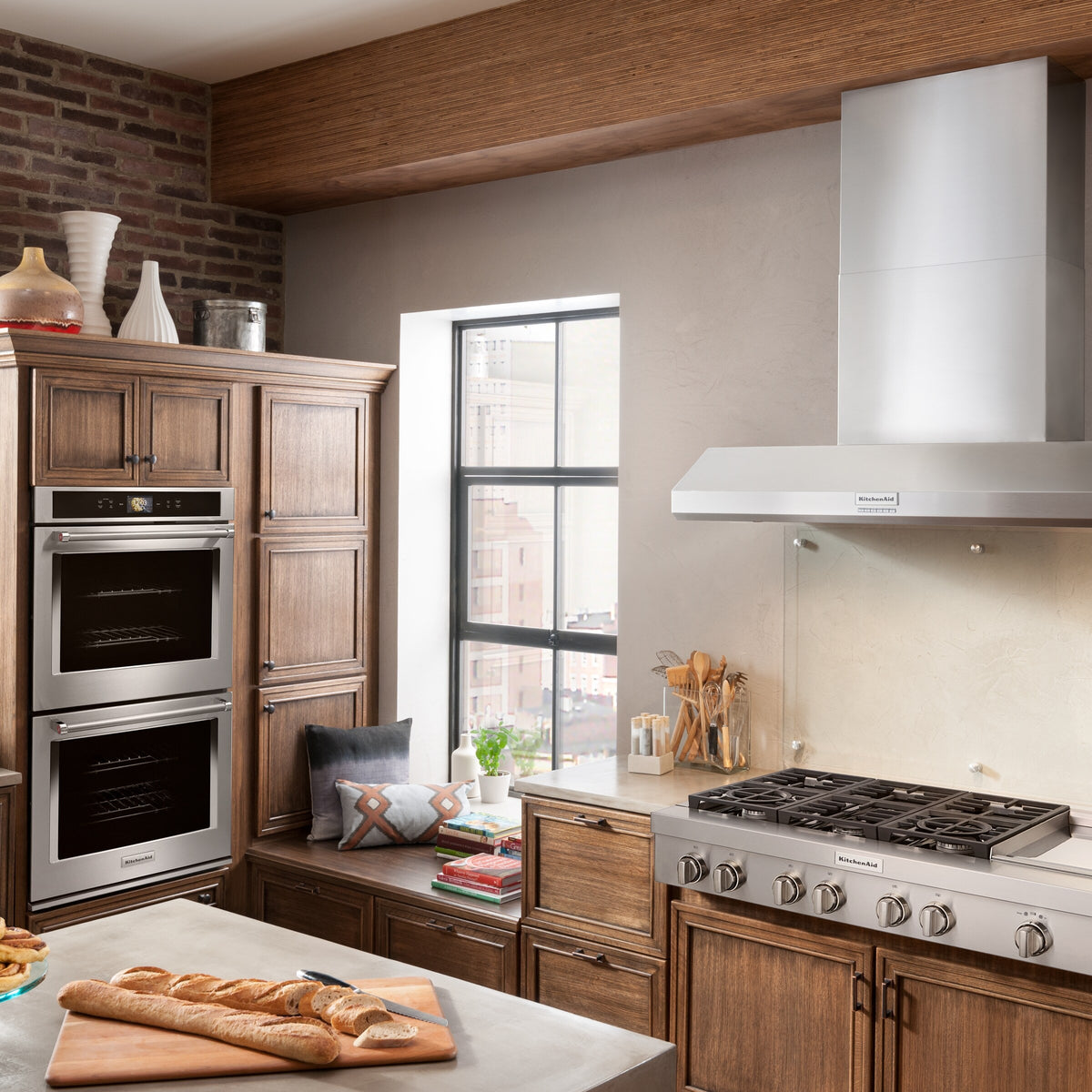 KitchenAid® 48'' 6-Burner Commercial-Style Gas Rangetop with Griddle