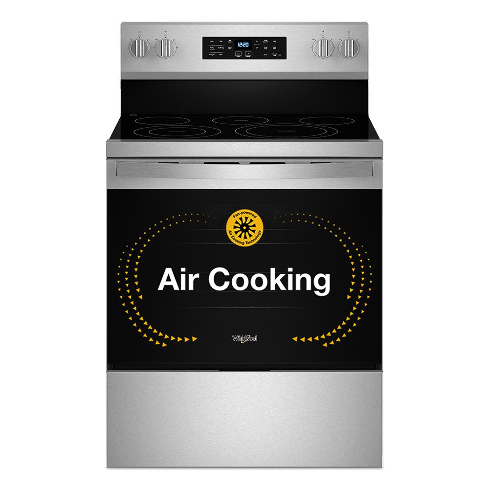 30-inch Energy Star Electric Range with Air Cooking Technology, No Preheat Air Fry and Air Baking and Self Clean