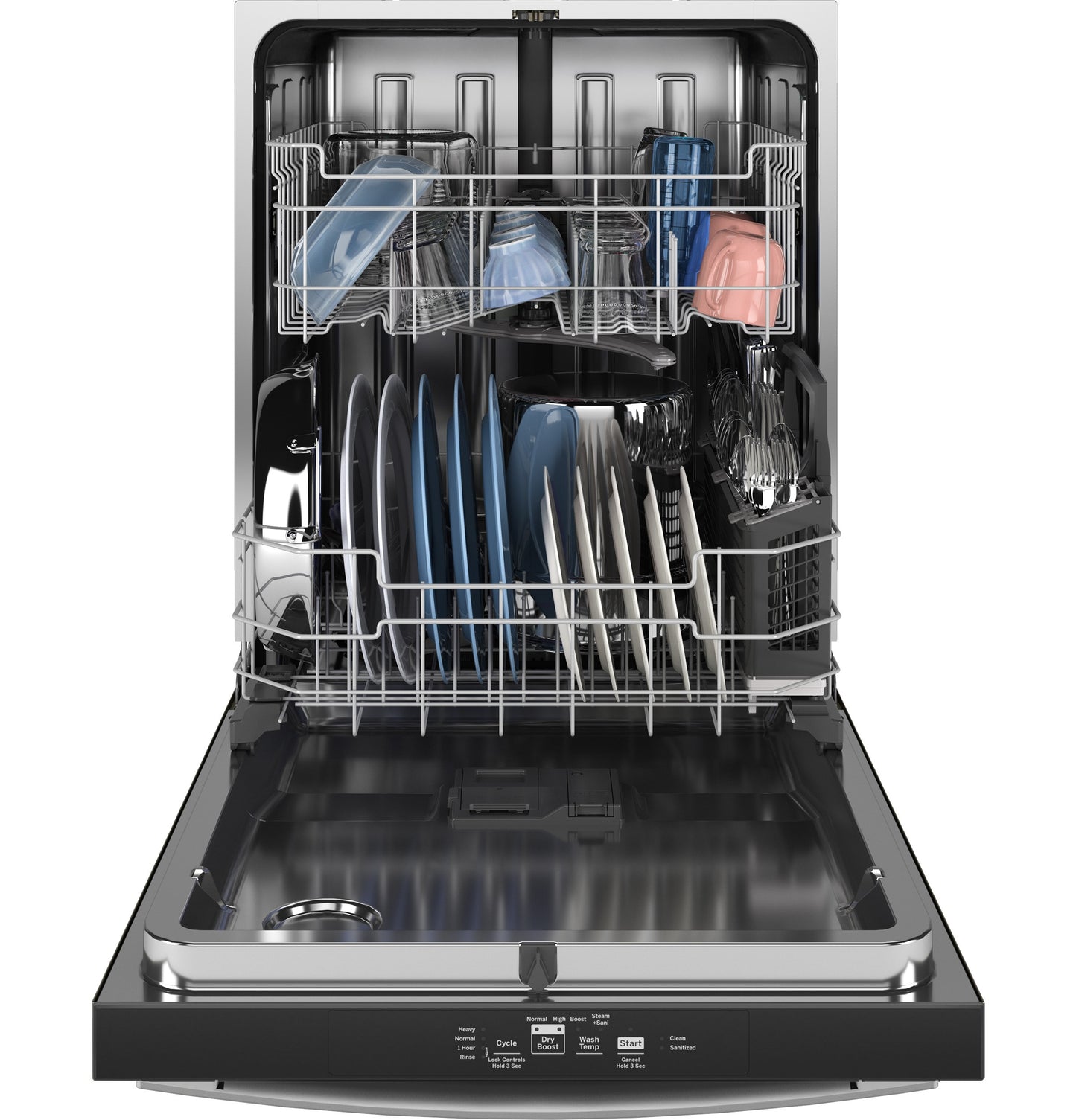 GE® ENERGY STAR® Top Control with Stainless Steel Interior Dishwasher with Sanitize Cycle & Dry Boost