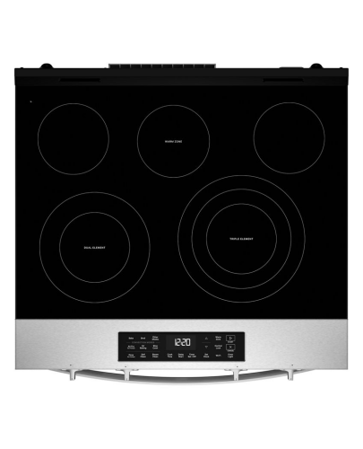 Electric smooth cooktop with multiple heating elements and digital control panel from Ranges & Kitchen & Kitchenware collections