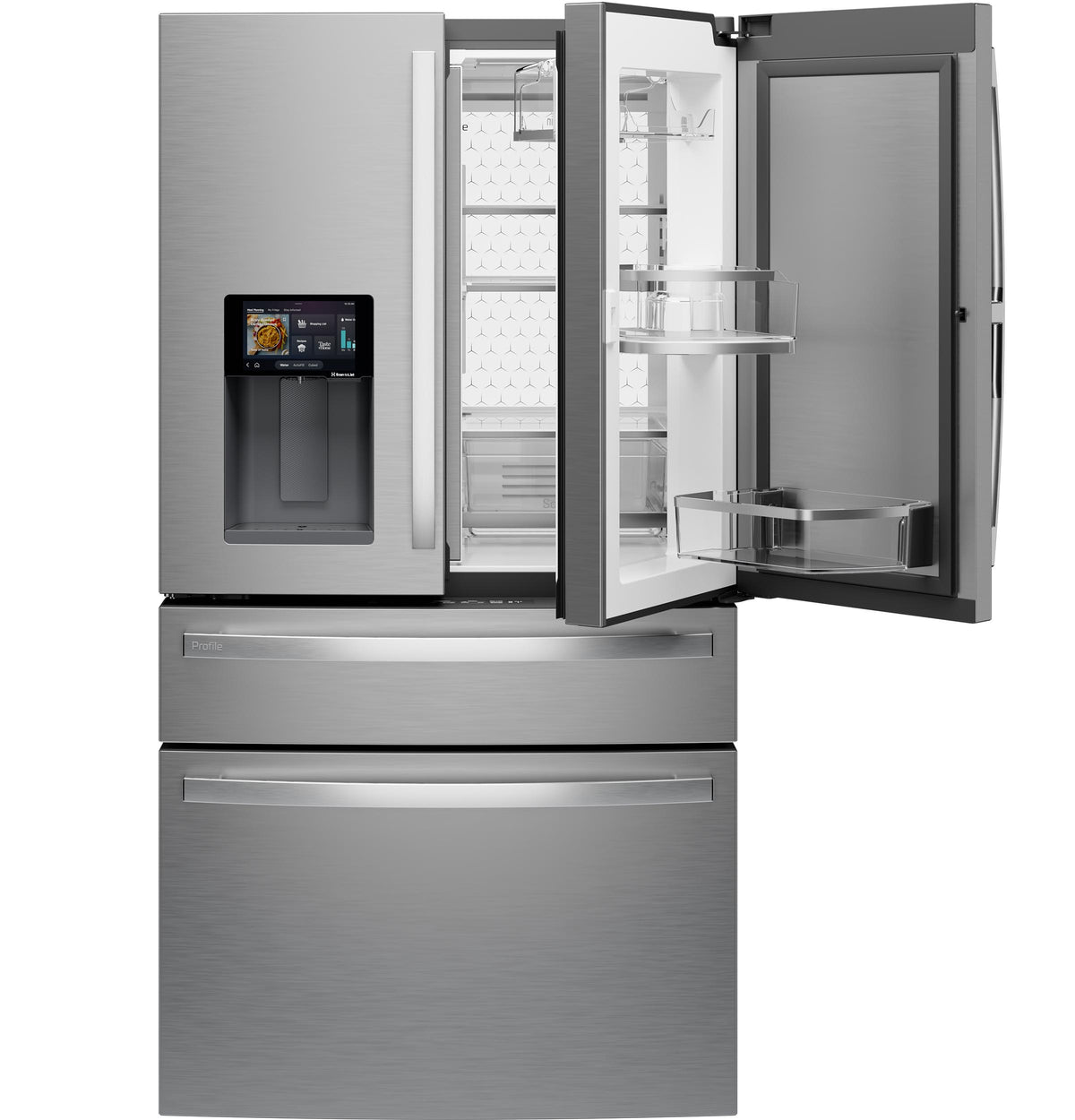 GE Profile™ ENERGY STAR® 27.9 Cu. Ft. Smart 4-Door French-Door Refrigerator with Kitchen Assistant™