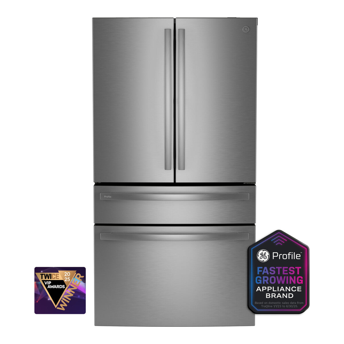 GE Profile™ ENERGY STAR® 23.2 Cu. Ft. Smart Counter-Depth Fingerprint Resistant 4-Door French-Door Refrigerator