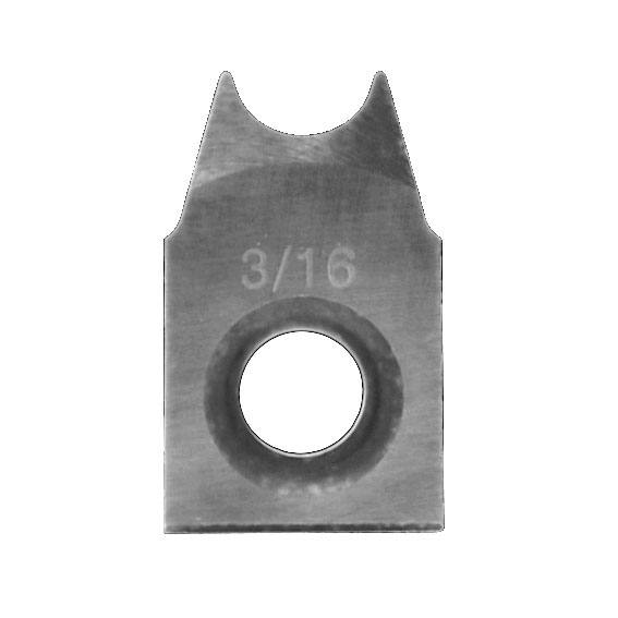 Steel negative rake beading cutter with 3/16 inch size for precision woodworking in home improvement projects