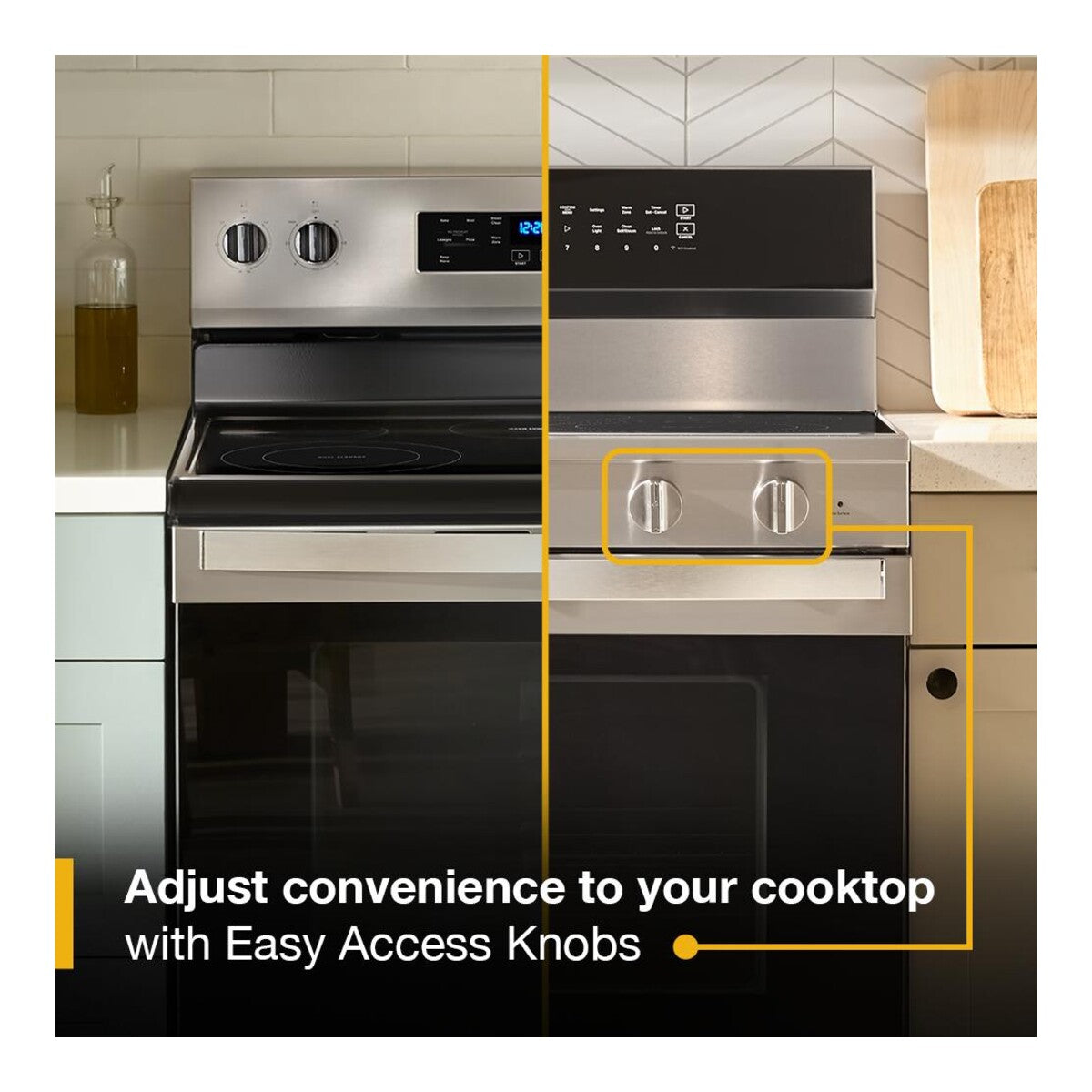 30-inch Electric Smart Range with Advanced Air Cooking Technology and WipeClean™ Coating