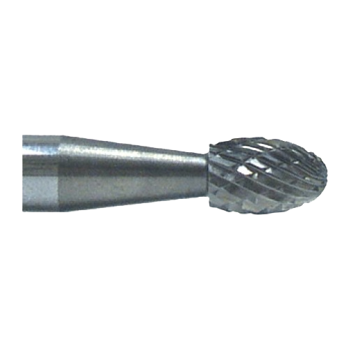 Oval-shaped carbide rotary tool bit with precision fluted cutting edges for tool accessories and home improvement