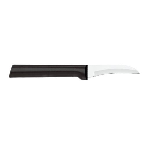Paring knife with curved stainless steel blade and black handle in kitchen utensils under $25 collection