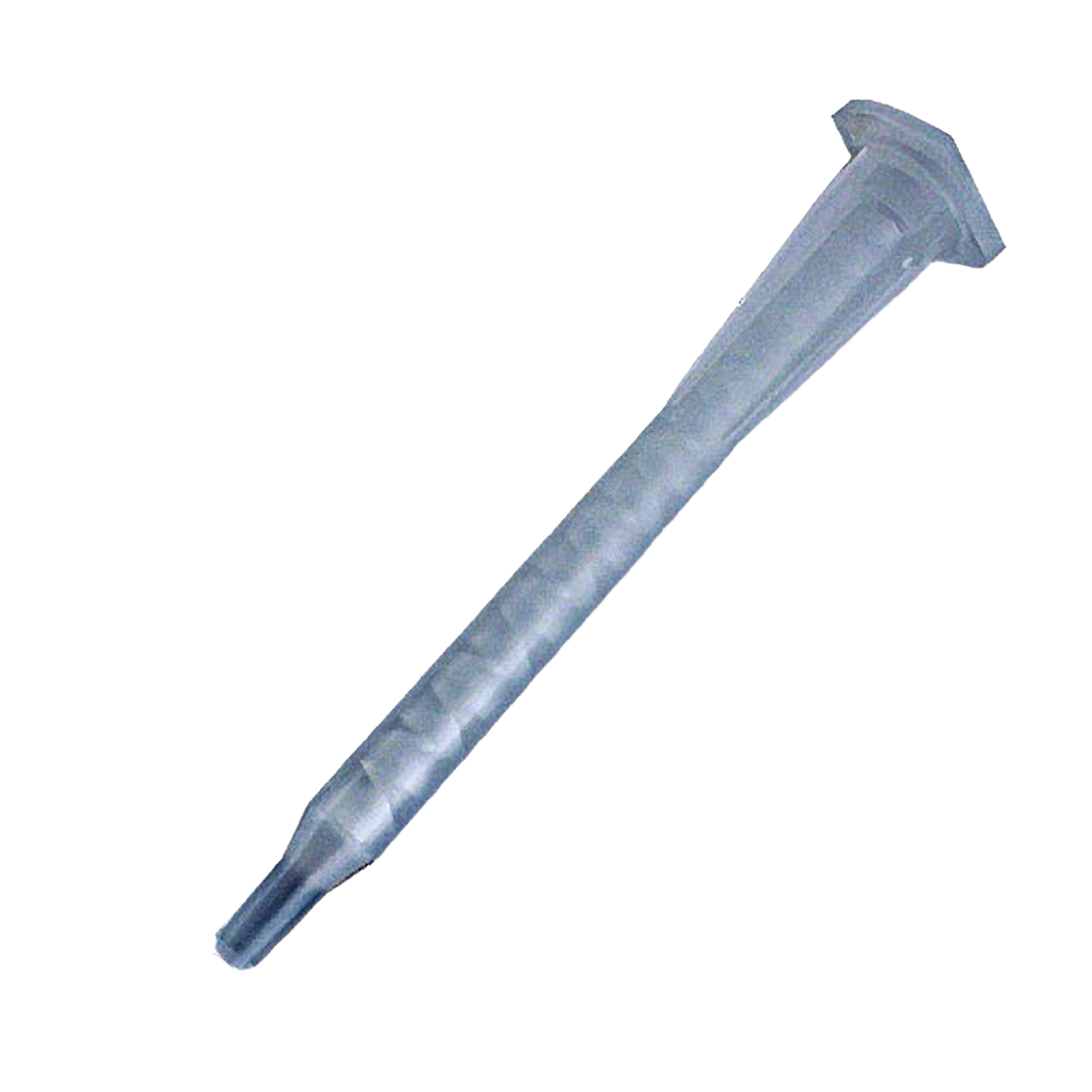 Clear disposable mixing tip for syringe applicators in paint sprayers and home improvement tools collections