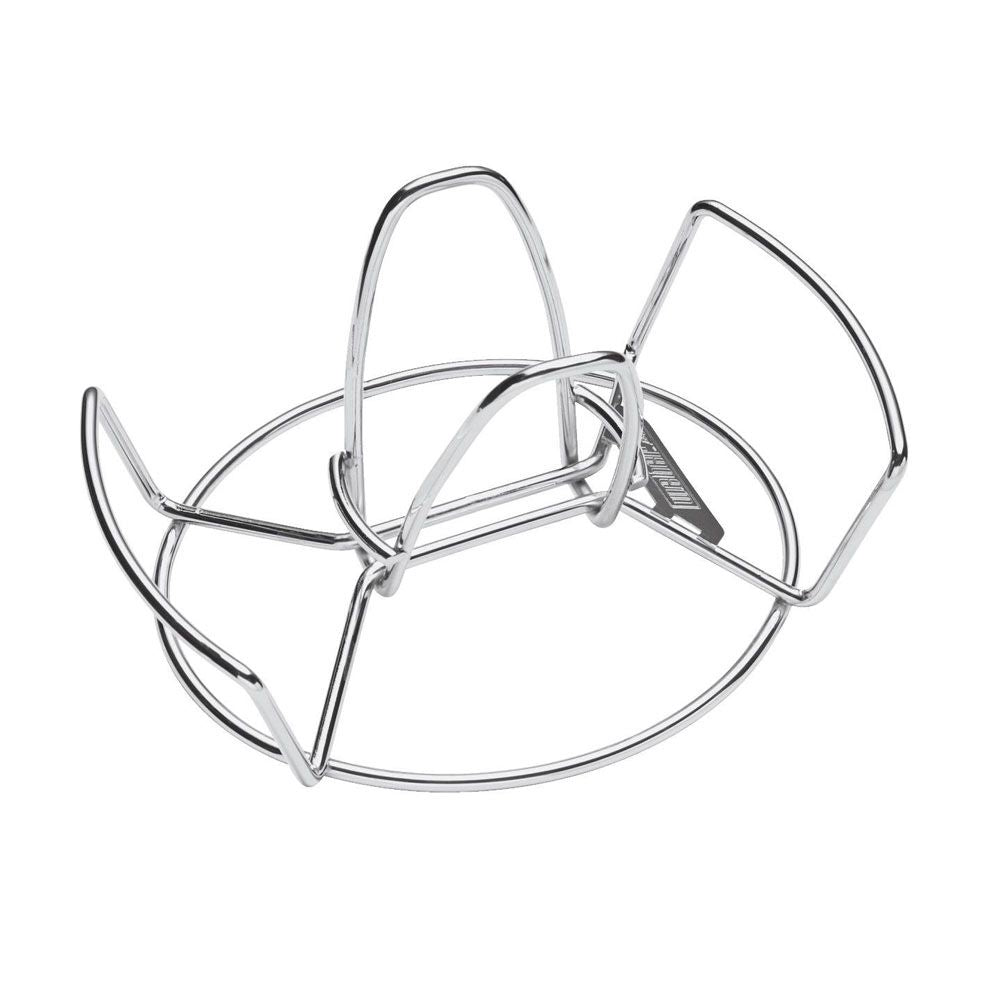 Stainless steel poultry roaster rack for upright cooking in grill accessories and outdoor living collections