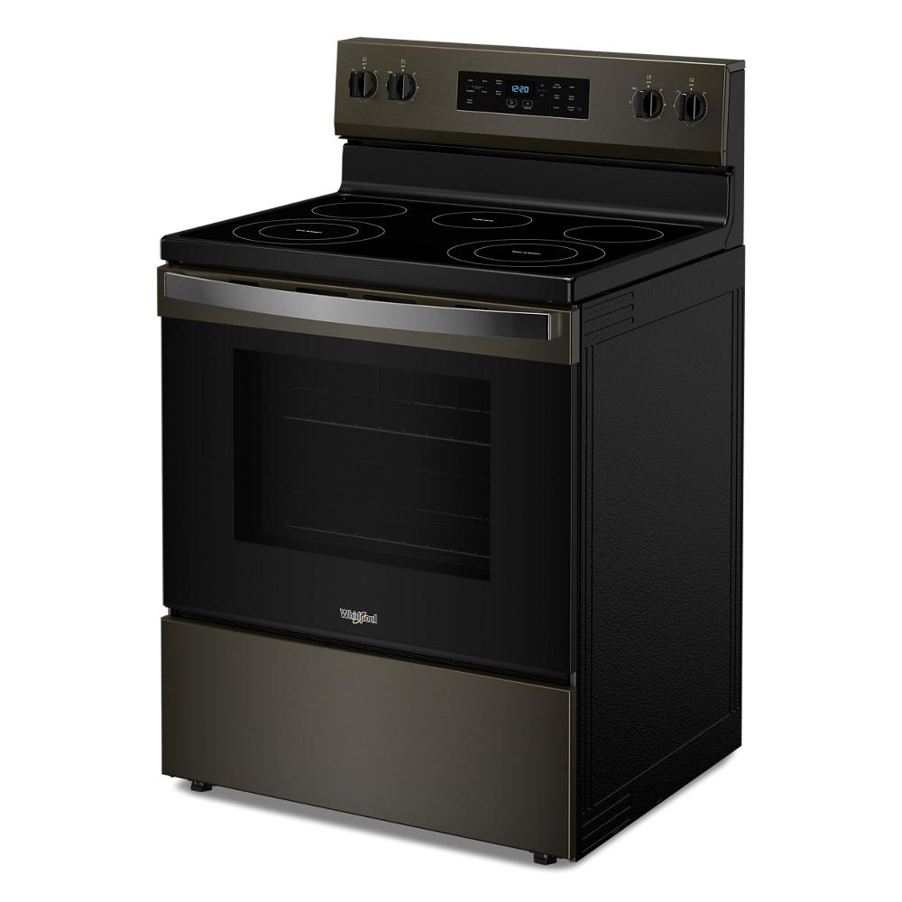 30-inch Whirlpool electric range with smooth cooktop, digital display, and oven window from Ranges & Kitchenware collection